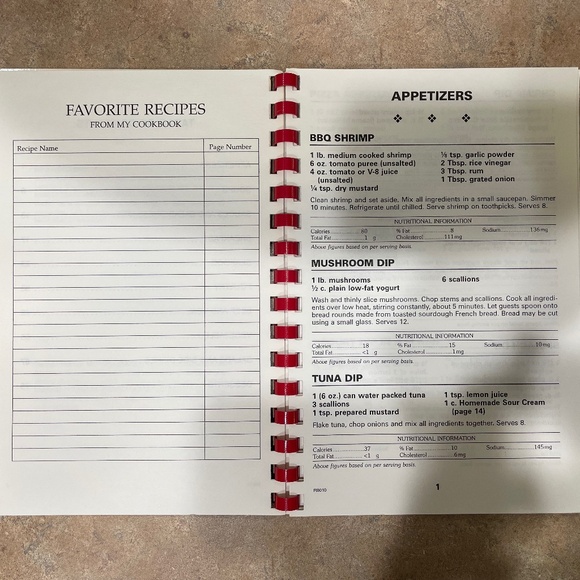 New "Recipes for Healthy Eating" Spiral Cookbook - Picture 7 of 8